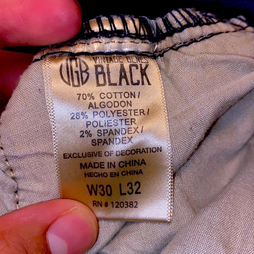 Vintage genes black jeans size 30x32